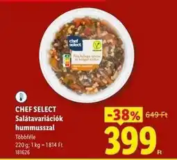 Lidl CHEF SELECT Salátavariációk hummusszal ajánlat