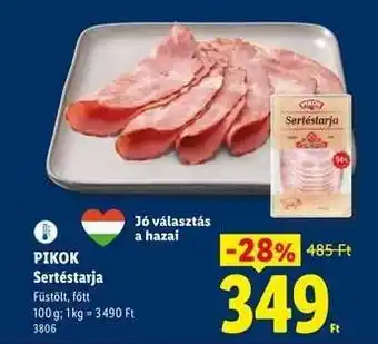 Lidl PIKOK Sertéstarja ajánlat