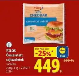 Lidl PILOS Ömlesztett sajtszeletek ajánlat