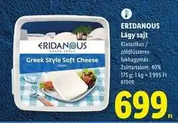 Lidl Eridanous Lágy sajt ajánlat