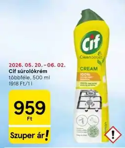 Tesco CIF Súrolókrém ajánlat