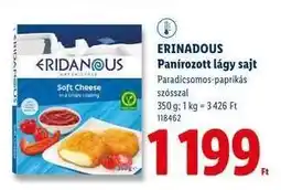 Lidl Eridanous Panírozott lágy sajt ajánlat