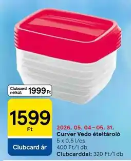 Tesco Curver Vedo ételtároló ajánlat