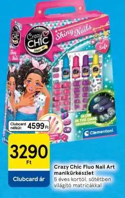 Tesco Crazy Chic Fluo Nail Art manikűrkészlet ajánlat