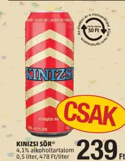PENNY Kinizsi sör ajánlat