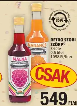 PENNY Szobi retro szörp ajánlat