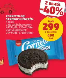PENNY Cornetto Go! Sandwich jégkrém ajánlat