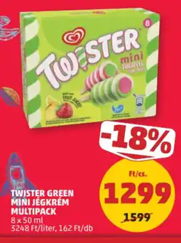 PENNY Twister Green Mini jégkrém multipack ajánlat