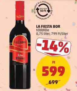 PENNY La Fiesta bor ajánlat