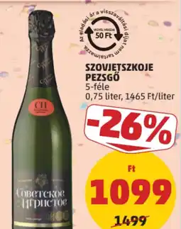 PENNY Szovjetszkoje pezsgő ajánlat