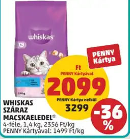 PENNY Whiskas száraz macskaeledel ajánlat