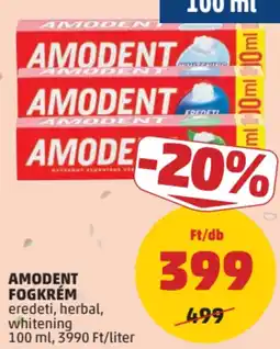 PENNY Amodent fogkrém ajánlat