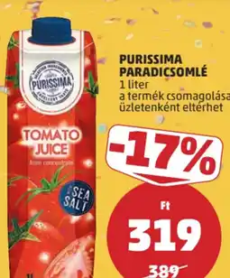 PENNY Purissima Paradicsomlé ajánlat