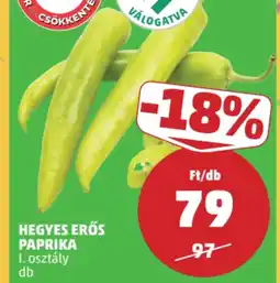 PENNY Hegyes erős paprika ajánlat
