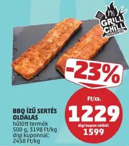 PENNY Bbq ízű sertés oldalas ajánlat