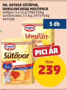 PENNY Dr. Oetker Sütőpor, Vanillincukor multipack ajánlat