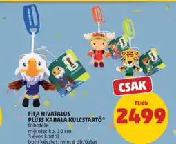 PENNY Fifa hivatalos plüss kabala kulcstartó ajánlat