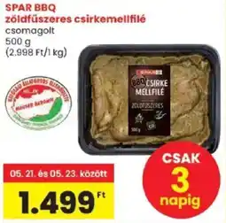 Spar Spar bbq zöldfűszeres csirkemellfilé ajánlat