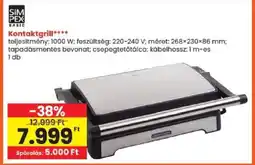 Spar Simpex basic Kontaktgrill ajánlat