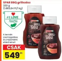 Spar Spar bbq grillszósz ajánlat