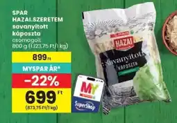 Spar Spar hazai.szeretem Savanyított káposzta ajánlat