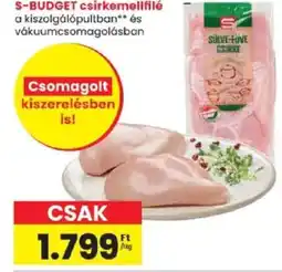 Spar S-BUDGET csirkemellfilé ajánlat