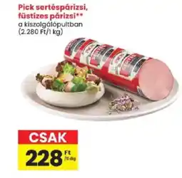 Spar Pick sertéspárizsi, füstízes párizsi ajánlat