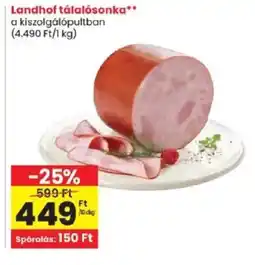 Spar Landhof tálalósonka ajánlat