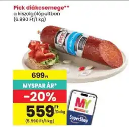 Spar Pick diákcsemege ajánlat