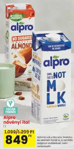 Spar Alpro növényi ital ajánlat