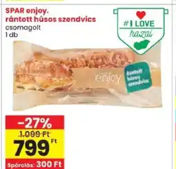 Spar Spar enjoy. Rántott húsos szendvics ajánlat