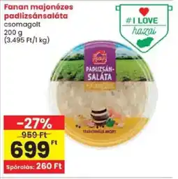 Spar Fanan majonézes padlizsánsaláta ajánlat