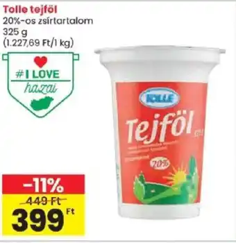 Spar Tolle tejföl ajánlat