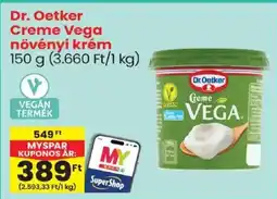 Spar Dr. Oetker Creme Vega növényi krém ajánlat