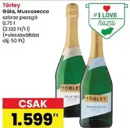 Spar Törley Gála, Muscosecco száraz pezsgő ajánlat
