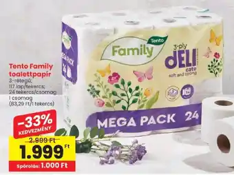 Spar Tento Family toalettpapír ajánlat