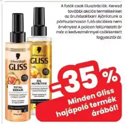 Spar Schwarzkopf Gliss hajápoló termék ajánlat