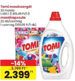 Spar Tomi mosószergél, mosókapszula ajánlat