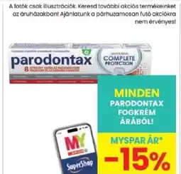 Spar Parodontax Complete Protection fogkrém ajánlat