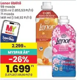 Spar Lenor öblítő ajánlat