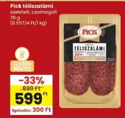 Spar Pick téliszalámi szeletelt, csomagolt ajánlat