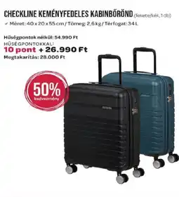 Spar Checkline keményfedeles kabinbőrönd ajánlat