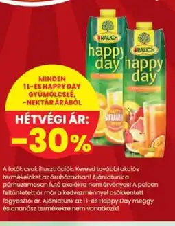 Spar Rauch Happy Day gyümölcslé, nektár ajánlat