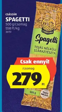 ALDI Császár spagetti ajánlat