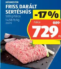 ALDI Húsmester friss darált sertéshús ajánlat