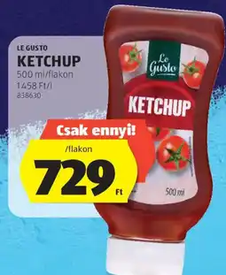 ALDI Le gusto ketchup ajánlat