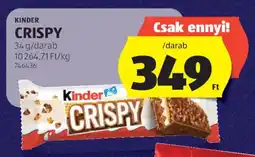 ALDI Kinder crispy ajánlat