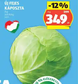 ALDI Új fejes káposzta ajánlat