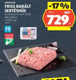 ALDI Húsmester friss darált sertéshús ajánlat