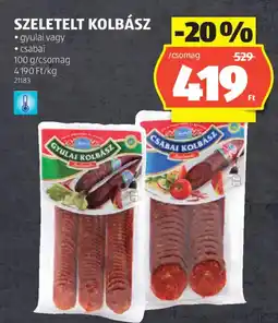 ALDI Szeletelt kolbász ajánlat